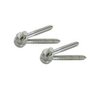 National Hardware N131-169 295 Screw Hook/Eye Hinges in Zinc Plated, 2 Pack,5/8" x 5"