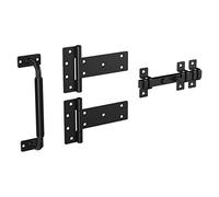 National Hardware N166-036 Industrial Gate Kit in Black