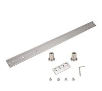 National Hardware N187-062 954 Sliding Door Hardware Track Extension Kit in Satin Nickel
