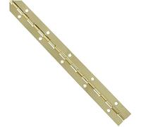 National Hardware N265-355 Continuous Hinge, Brass, 1-1/16" x 12"