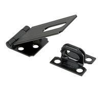 National Hardware N305-953 Hinge Hasp, Black, 1/4"