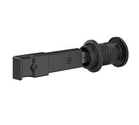 National Hardware N700-150 Barn Door Lock, 5" x 1-1/4" x 3/4", Matte Black