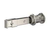 National Hardware N700-151 Barn Door Lock, 5" x 1-1/4" x 3/4", Satin Nickel