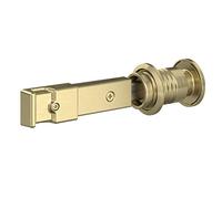 National Hardware N700-152 Barn Door Lock, 5" x 1-1/4" x 3/4", Brushed Gold