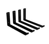 National Hardware N900-002 Floating Shelf Hardware Kit, Black