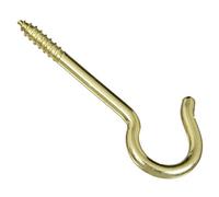 National Hardware V2041#8, 2-9/16" Ceiling Hook in Solid Brass
