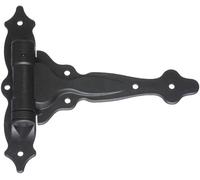 National Hardware V6220 HNG BLK N346-200 Tru Decorative Self-Closing Spring T-Hinge in Black, 1 Pack