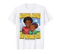 National Heroes and Heroines Day December 19th Value Graphic T-Shirt, Men, White, M