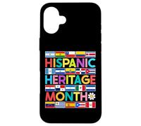 National Hispanic Heritage Month All Countries Flags Case for iPhone 16 Plus
