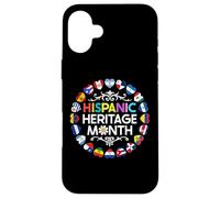 National Hispanic Heritage Month All Countries Flags Hearts Case for iPhone 16 Plus
