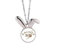National Information News Rabbit Necklace Pendant Bunny Animal Jewelry Gift
