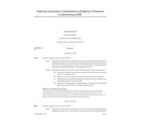 National Insurance Contributions (Employer Pensions Contributions) Bill Amendments to be moved in Grand Committee [Supplementary to the Marshalled List] (House of Lords) HLB 164 I a