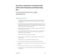 National Insurance Contributions (Employer Pensions Contributions) Bill Explanatory Notes on Lords amendments (House of Commons) HCB 408-EN