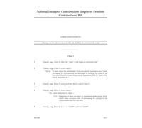 National Insurance Contributions (Employer Pensions Contributions) Bill Lords amendments (House of Commons) HCB 408