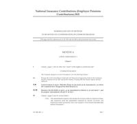 National Insurance Contributions (Employer Pensions Contributions) Bill Marshalled List of motions to be moved on consideration of Commons reasons (House of Lords) HLB 183 I