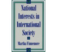 National Interests in International Society (Cornell Studies in Political Economy)
