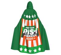 National Irish-American Heritage Month Halloween Witch Cloak Unisex Hooded Cloak For Festive Party Costume