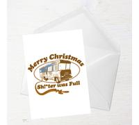 National Lampoon Merry Christmas Shitter Was Full Greetings Card - Standard Card