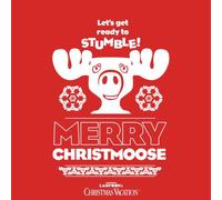 National Lampoon Merry Christmoose Men's Christmas T-Shirt - Red - XL