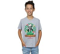 National Lampoon's Christmas Vacation Boys Greyscale Clarkmas T-Shirt 12-13 Years Sport Grey