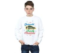 National Lampoon's Christmas Vacation Boy's Griswold Family Christmas Sweatshirt in White | Size: 12-13 Years National Lampoon's Christmas Vacation White 12-13 Years