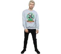 National Lampoon's Christmas Vacation Men's Greyscale Clarkmas Christmas Sweatshirt in Grey | Size: Small National Lampoon's Christmas Vacation Grey S