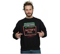National Lampoon's Christmas Vacation Men's Greyscale No Vacancy Sweatshirt in Black | Size: Medium National Lampoon's Christmas Vacation Black M
