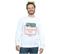 National Lampoon's Christmas Vacation Men's Greyscale No Vacancy Sweatshirt in White | Size: XL National Lampoon's Christmas Vacation White XL