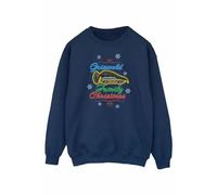 National Lampoon's Christmas Vacation Men's Griswold Family Christmas Sweatshirt Large Navy Blue