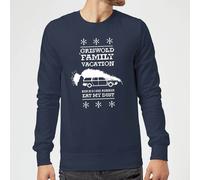 National Lampoon's Christmas Vacation Men's Griswold Vacation Ugly Christmas Jumper - Navy | Size: Medium National Lampoon's Christmas Vacation Navy M