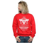 National Lampoon's Christmas Vacation Men's Merry Christmoose Sweatshirt in Red | Size: 2XL National Lampoon's Christmas Vacation Red 2XL