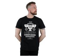National Lampoon's Christmas Vacation Men's Merry Christmoose T-Shirt in Black | Size: XL National Lampoon's Christmas Vacation Black XL