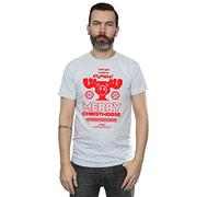 National Lampoon's Christmas Vacation Men's Merry Christmoose T-Shirt Medium Sport Grey