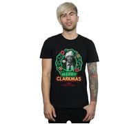 National Lampoon's Christmas Vacation Men's Merry Clarkmas Clark Griswold T-Shirt in Black | Size: Large National Lampoon's Christmas Vacation Black L