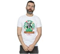 National Lampoon's Christmas Vacation Men's Merry Clarkmas Clark Griswold T-Shirt in White | Size: XL National Lampoon's Christmas Vacation White XL