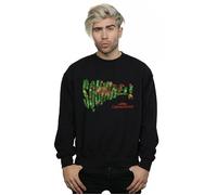 National Lampoon's Christmas Vacation Men's Squirrel Tree Sweatshirt in Black | Size: 3XL National Lampoon's Christmas Vacation Black 3XL