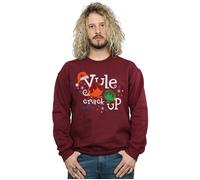 National Lampoon's Christmas Vacation Men's Yule Crack Up Sweatshirt in Burgundy | Size: Large National Lampoon's Christmas Vacation Burgundy L