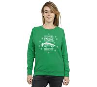National Lampoon's Christmas Vacation Women's Eat My Dust Sweatshirt in Green | Size: Large National Lampoon's Christmas Vacation Green L
