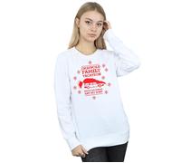 National Lampoon's Christmas Vacation Women's Eat My Dust Sweatshirt in White | Size: Medium National Lampoon's Christmas Vacation White M