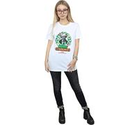 National Lampoon's Christmas Vacation Women's Greyscale Clarkmas Cotton T-Shirt in White | Size: Medium National Lampoon's Christmas Vacation White M