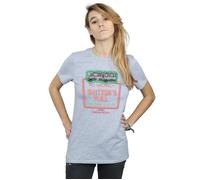 National Lampoon's Christmas Vacation Women's Greyscale No Vacancy Cotton Boyfriend T-Shirt in Grey | Size: XL National Lampoon's Christmas Vacation Grey XL