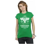 National Lampoon's Christmas Vacation Women's Merry Christmoose Cotton T-Shirt in Green | Size: Large National Lampoon's Christmas Vacation Green L
