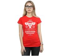 National Lampoon's Christmas Vacation Women's Merry Christmoose Cotton T-Shirt in Red | Size: Large National Lampoon's Christmas Vacation Red L