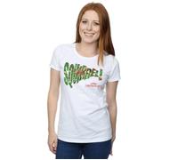 National Lampoon's Christmas Vacation Women's Squirrel Tree Cotton T-Shirt in White | Size: XL National Lampoon's Christmas Vacation White XL