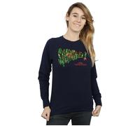 National Lampoon's Christmas Vacation Women's Squirrel Tree Sweatshirt in Navy | Size: Small National Lampoon's Christmas Vacation Navy S