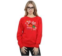 National Lampoon's Christmas Vacation Women's Yule Crack Up Sweatshirt in Red | Size: Small National Lampoon's Christmas Vacation Red S