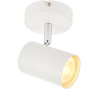 National Lighting Adjustable Single Spotlight - IP20 Rated Dimmable Ceiling Spot Lighting - Decorative LED Wall Lights - 7W 240V LED GU10 (Not Included) - Matt Black Finish
