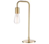 National Lighting Alan E27 Chrome Mid-Century Modern Table Lamp - 240V, IP20 Rated, Sleek Polished Steel Non Dimmable Bedside Table Lamp - LED Compatible, Inline Switch, 40W Max
