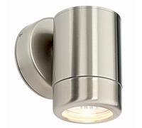 National Lighting Atlantis Marine Grade Stainless Steel Exterior Outdoor Garden GU10 Wall Light Spotlight Downlight - Ideal for Coastal Areas IP65 Rated