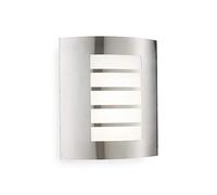 National Lighting Bianco Outdoor Wall Light - Curved Outside Lights Mains Powered - Integrated 7W SMD LED Outdoor Wall Lights Mains Powered - IP44 Weatherproof LED Wall Lights, Warm White Colour